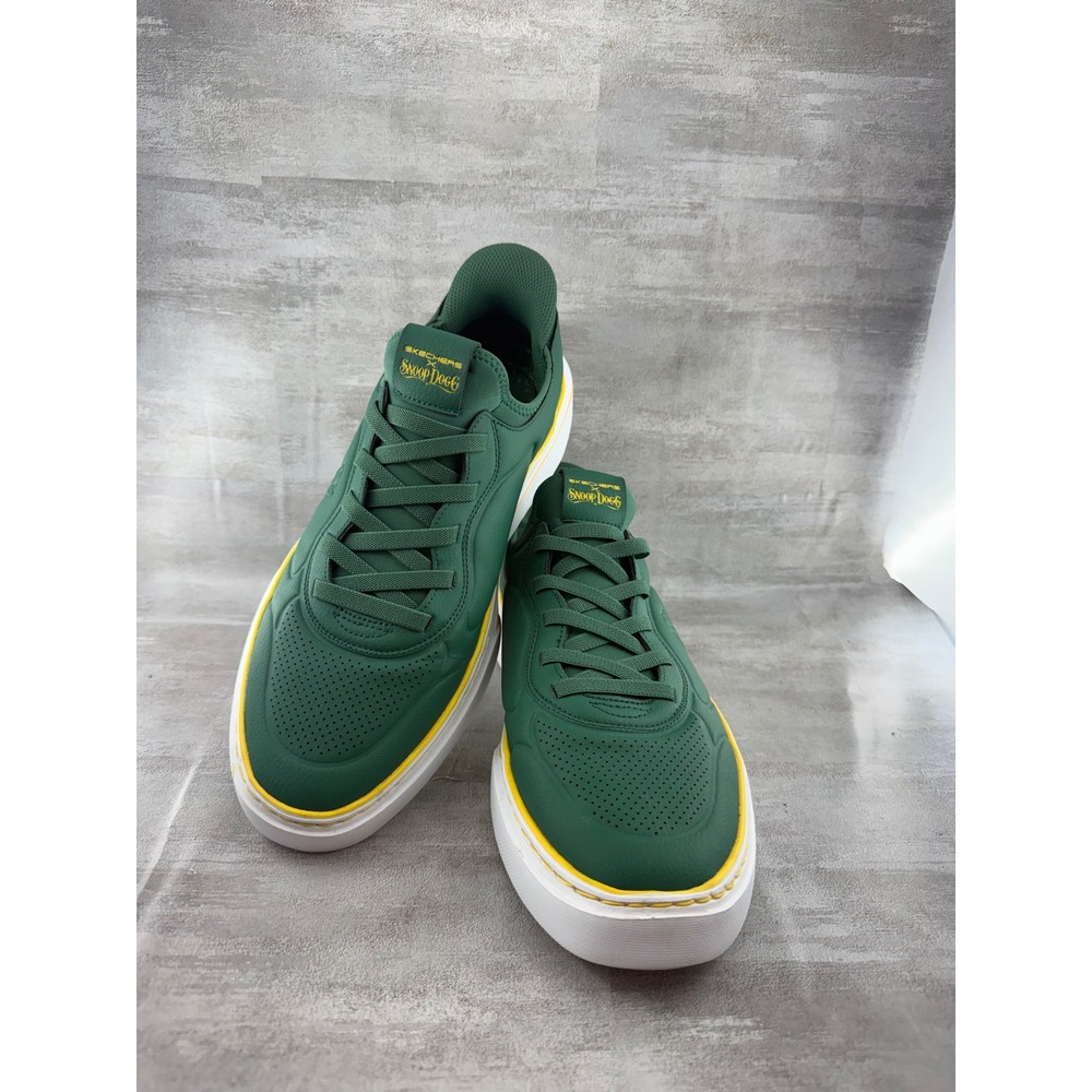 Skechers Snoop Dogg Slip-ins Snoop One Double G Green Yellow Men 10 Women 11.5